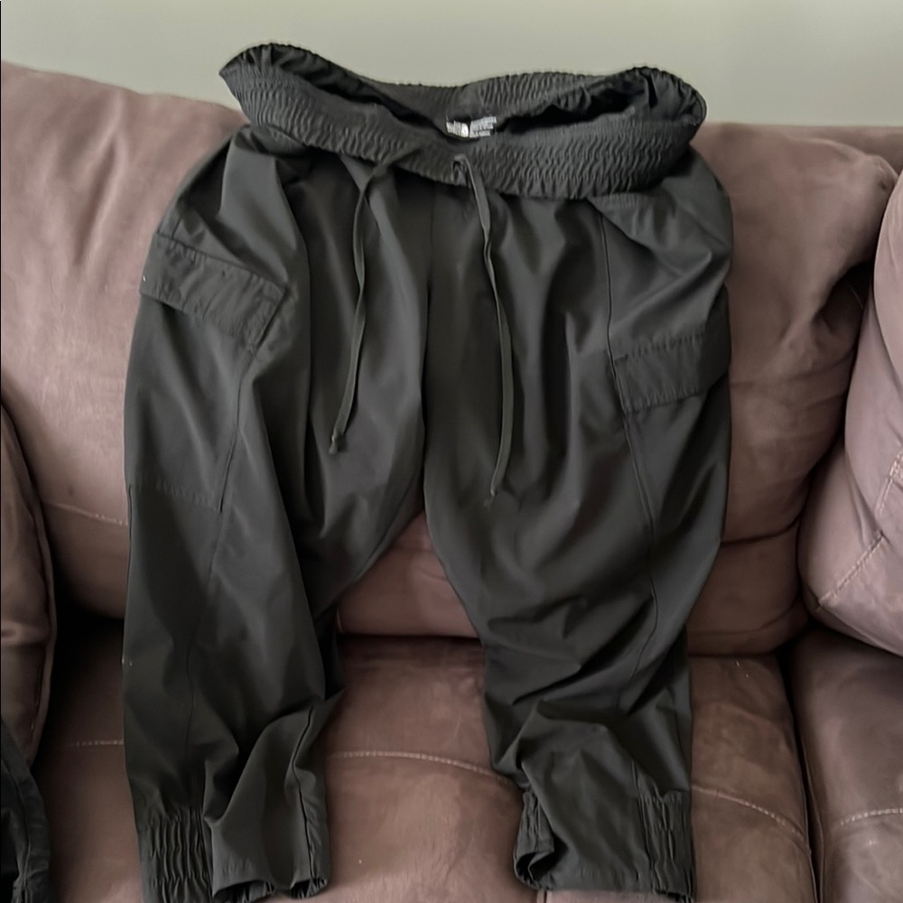 The North Face Black Joggers with Elastic Waistband and Cuffs